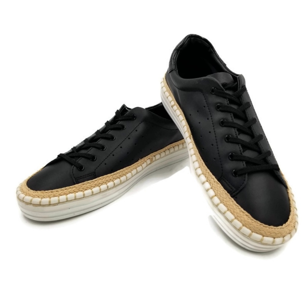 NEW Sam Edelman Leather Sneaker Espadrille…